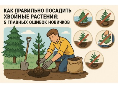 Как правильно посадить хвойные растения: 5 главных ошибок новичков