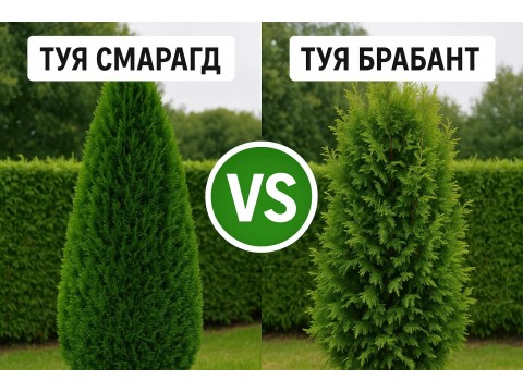 Туя Смарагд или Брабант: какая лучше для живой изгороди в Беларуси